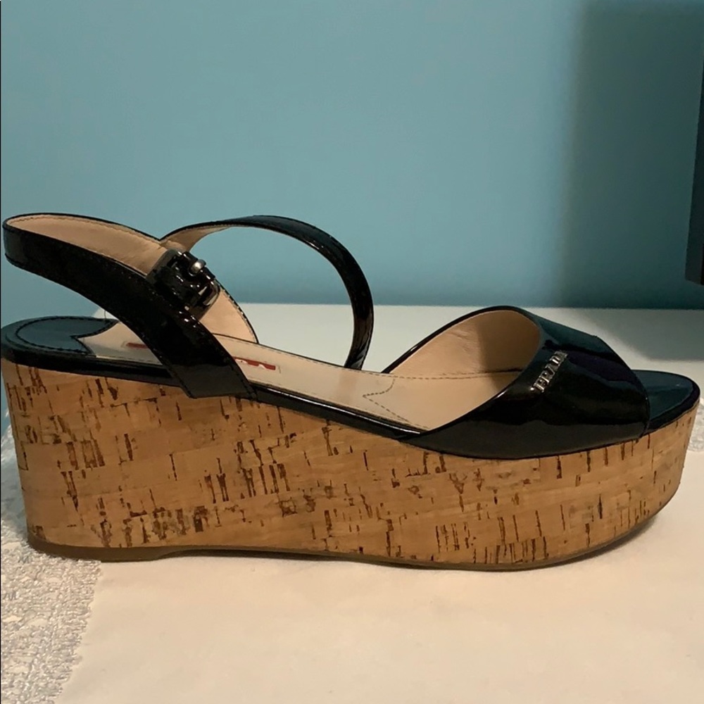 Classic Prada Platform Heels Size 8
